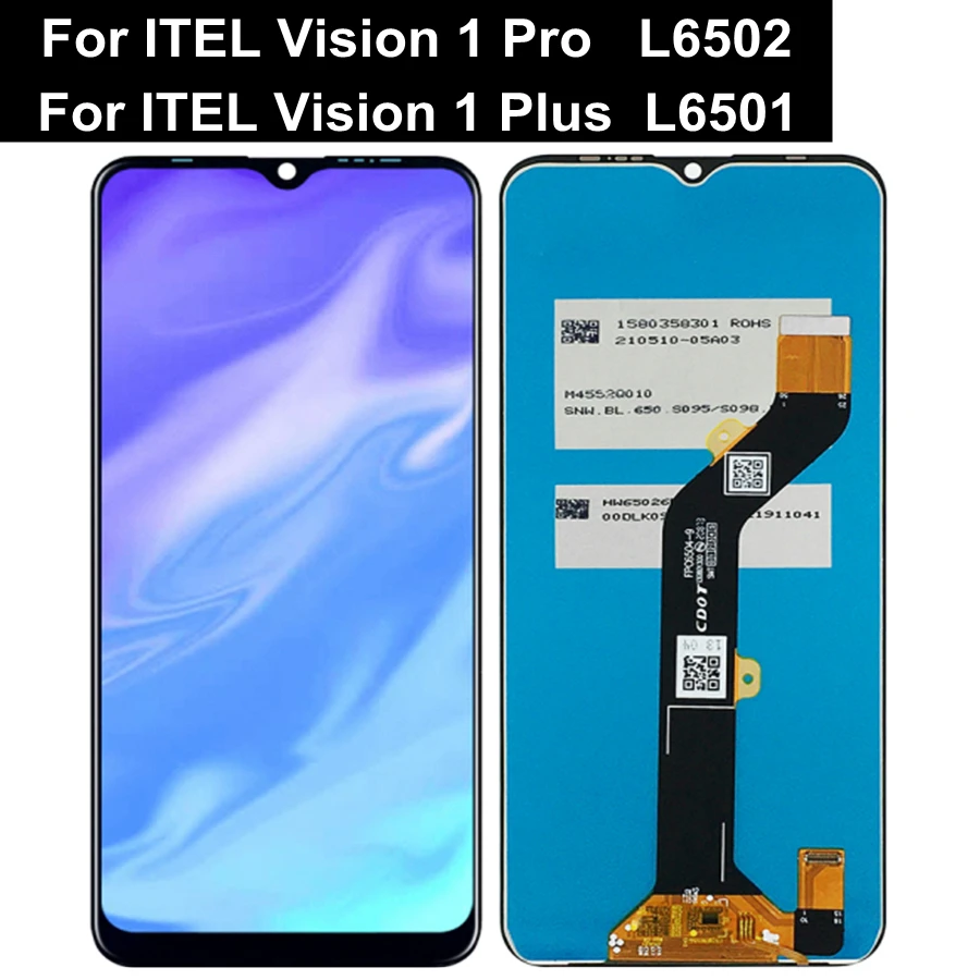 ЖК-дисплей 6,6 дюйма для ITEL Vision 1 Pro L6502 / Vision 1 PLUS L6501