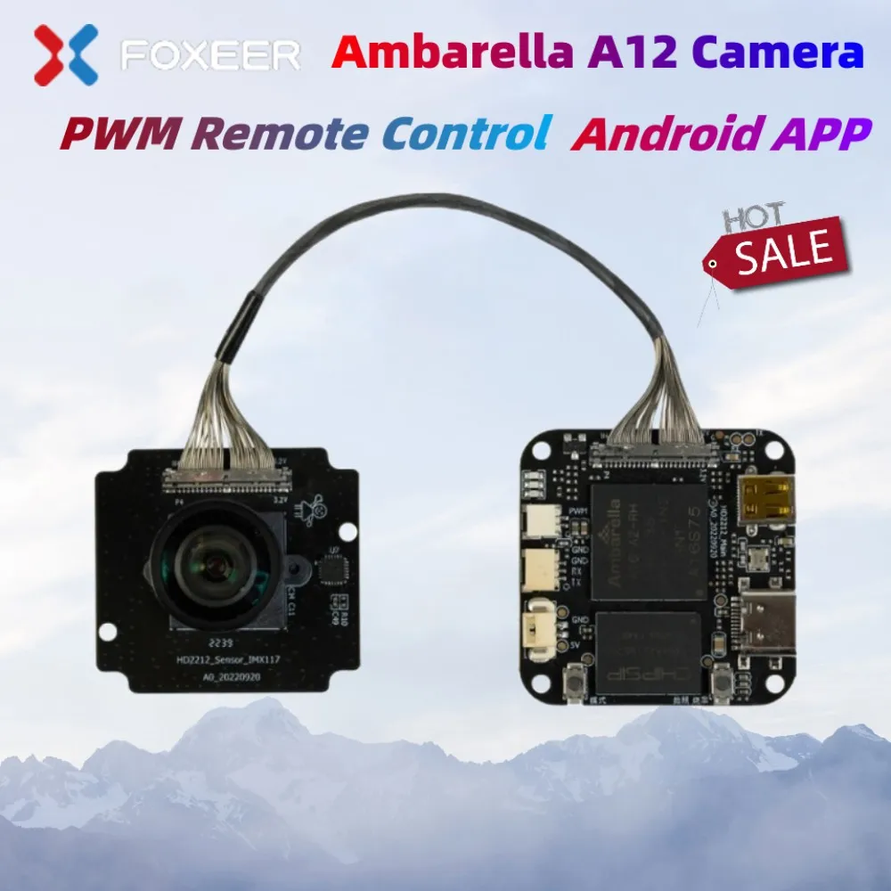 

Foxeer 4K Ambarella A12 камера UAV PWM дистанционное управление WiFi искажений объектив TV Out Micro HDMI (новая версия) Herelink