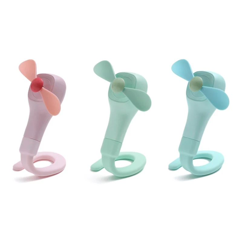 

Mini Changeable Small Fan Mini Changeable Small Fan Hose Handle Desktop Small Fan USB Charging Handheld Folding Baby Stroller