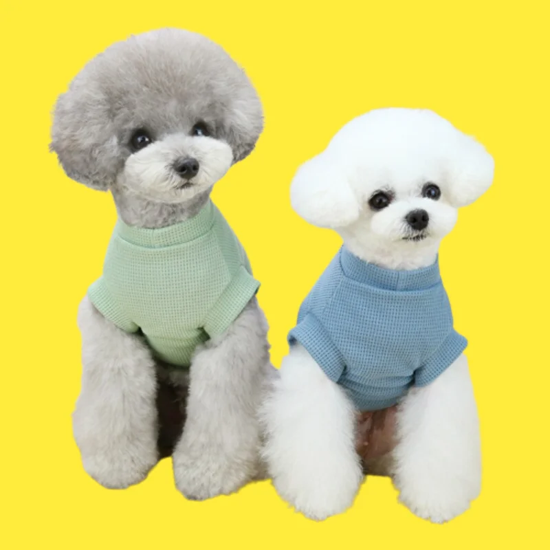 Fashionable  Three Colors Spring and Summer Thin Dog Shirts Pet Cat Clothes Luxury T-Shirt  Puppy Clothes