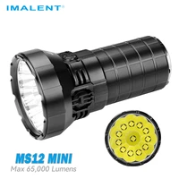 imalent ms12 mini 65000lumens brightest edc powerful flashlight new self defense cree xhp70 rechargeable lamp free shipping