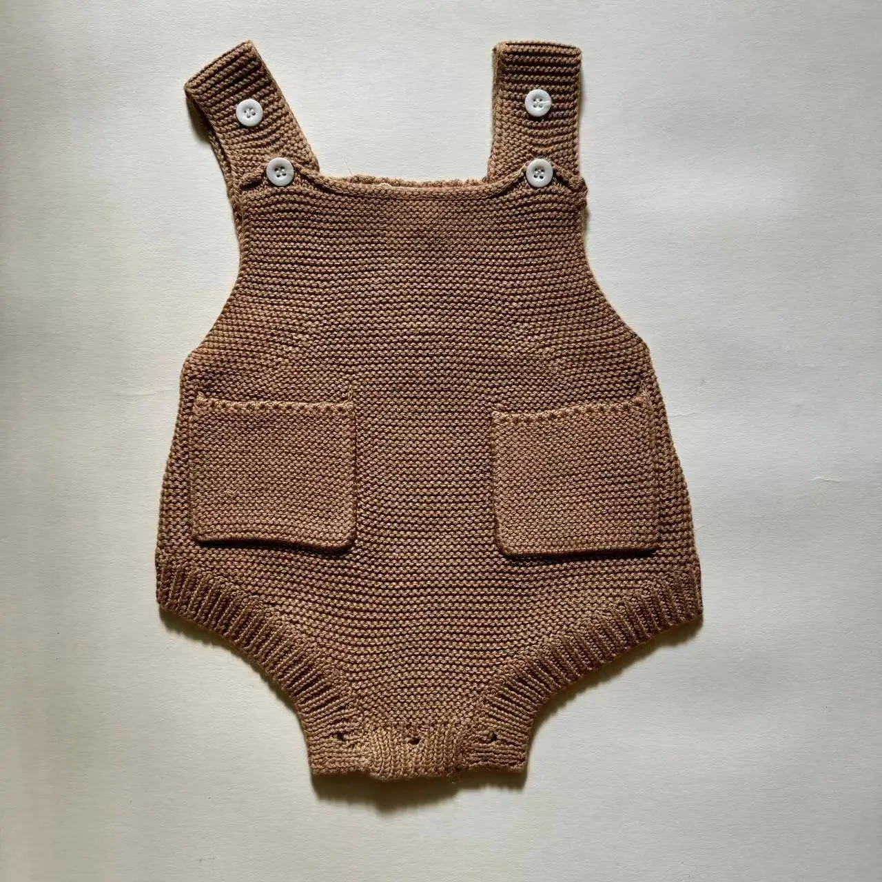 Детский трикотажный комбинезон без рукавов из хлопка