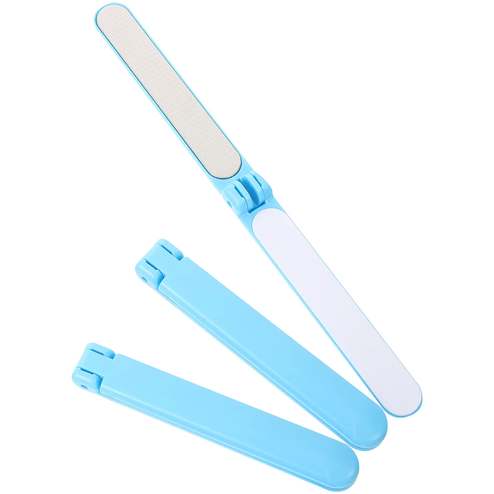 

3 Pcs Nail Salon Supplies Trimming Tools Double Sided Files Fingernail Manicure Travel Portable Diamond 430 Stainless Steel