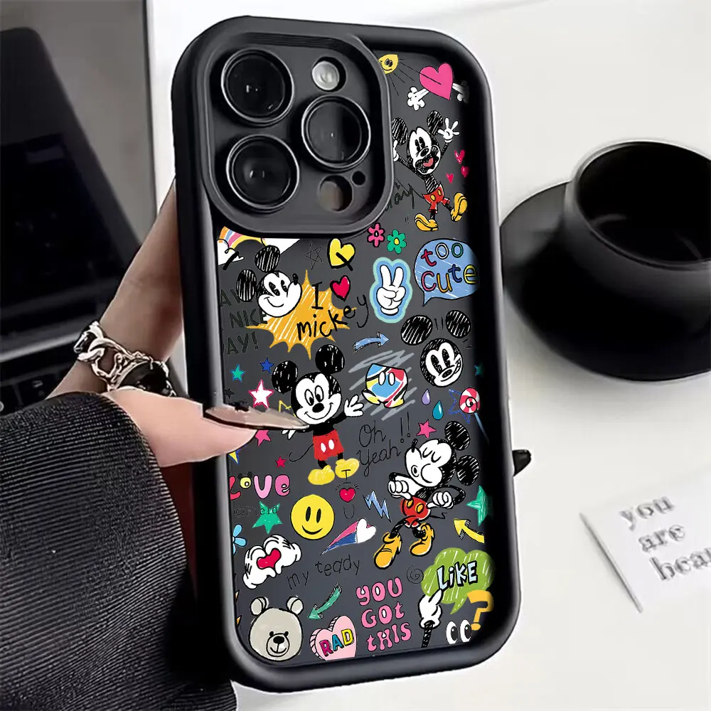 Милый чехол для телефона Disneys Graffiti с Микки Маусом Oppo Realme C65 C63 C67 C55 C53 C35 C33 12 11 GT6 GT3 Narzo