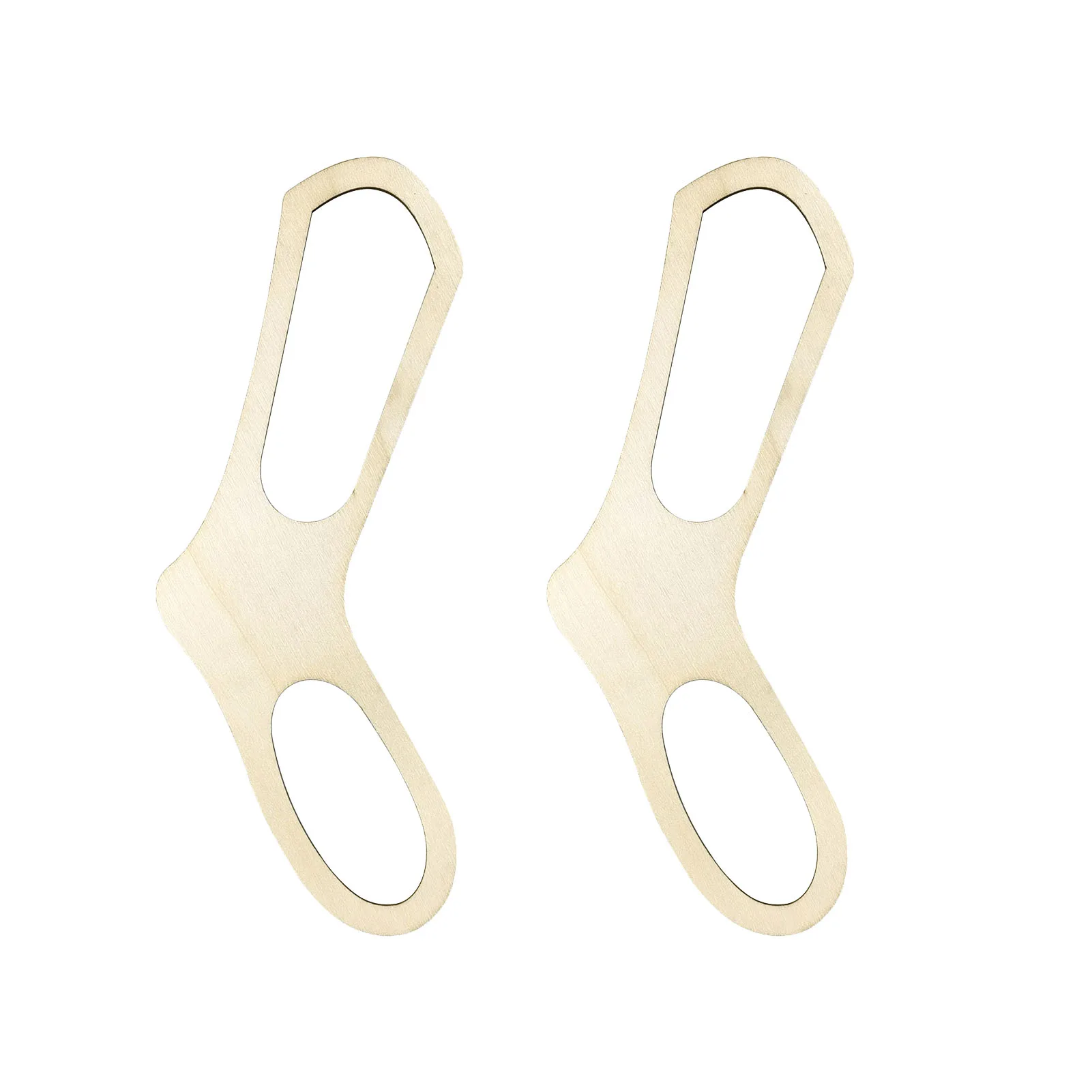 

DIY Wooden Sock Blocker 1 Pair Socking Stretchers Handmade Wooden Socking Stretchers DIY Weave Yarn Crafts Stocking Display