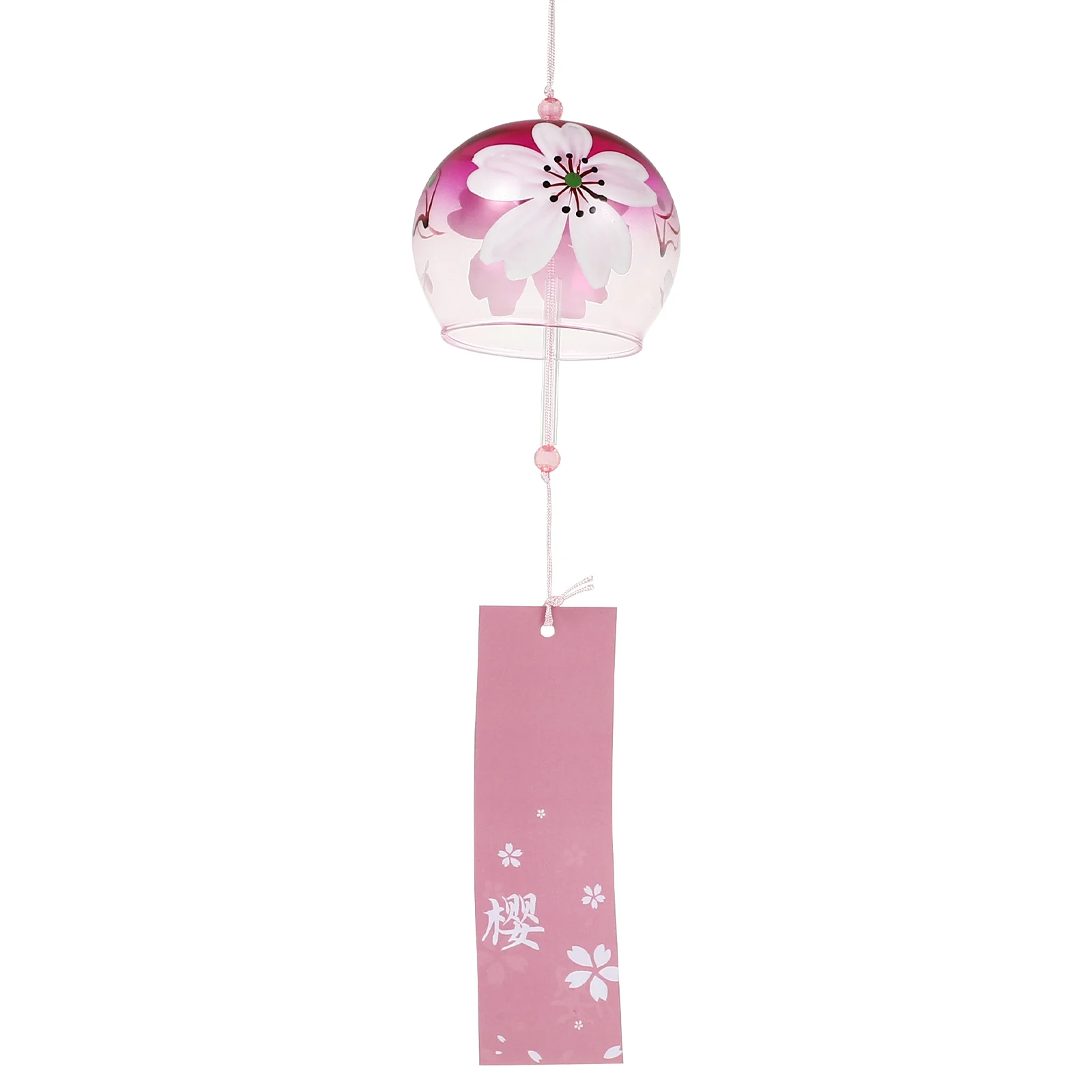 

Glass Wind Chimes Japanese-style Wind Chime Simple and Beautiful Label Pendnat Chimes Wind Bells(Pattern 3)
