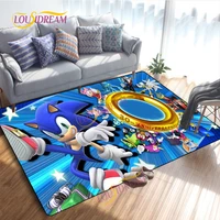 sonic rugs living room cartoon children game play wood floor door mat home decoration multifunctional kitchen soft carpet
