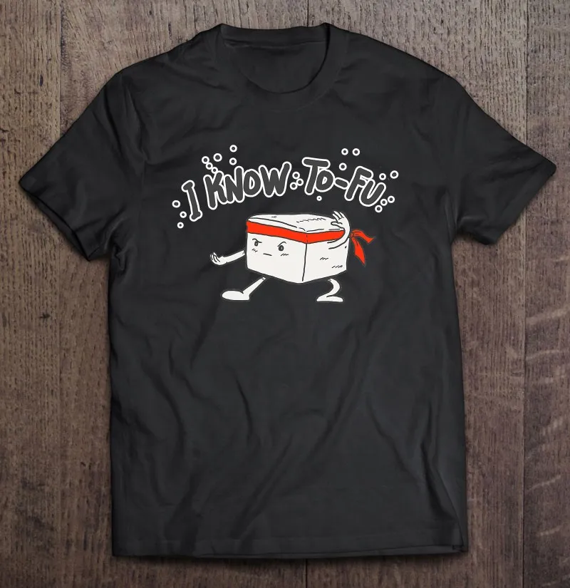 

Милая футболка оверсайз для веганов «Я знаю тофу», здоровая еда, мужские футболки, мужские футболки, футболки оверсайз