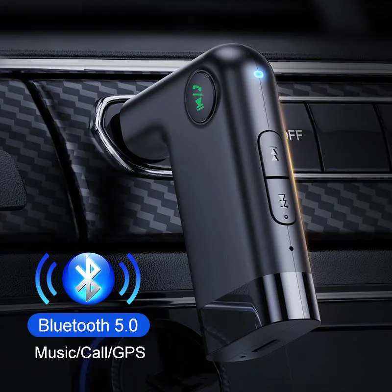 

Автомобильный Bluetooth-приемник KUULAA AUX с разъемом 3,5 мм и поддержкой Bluetooth 5,0