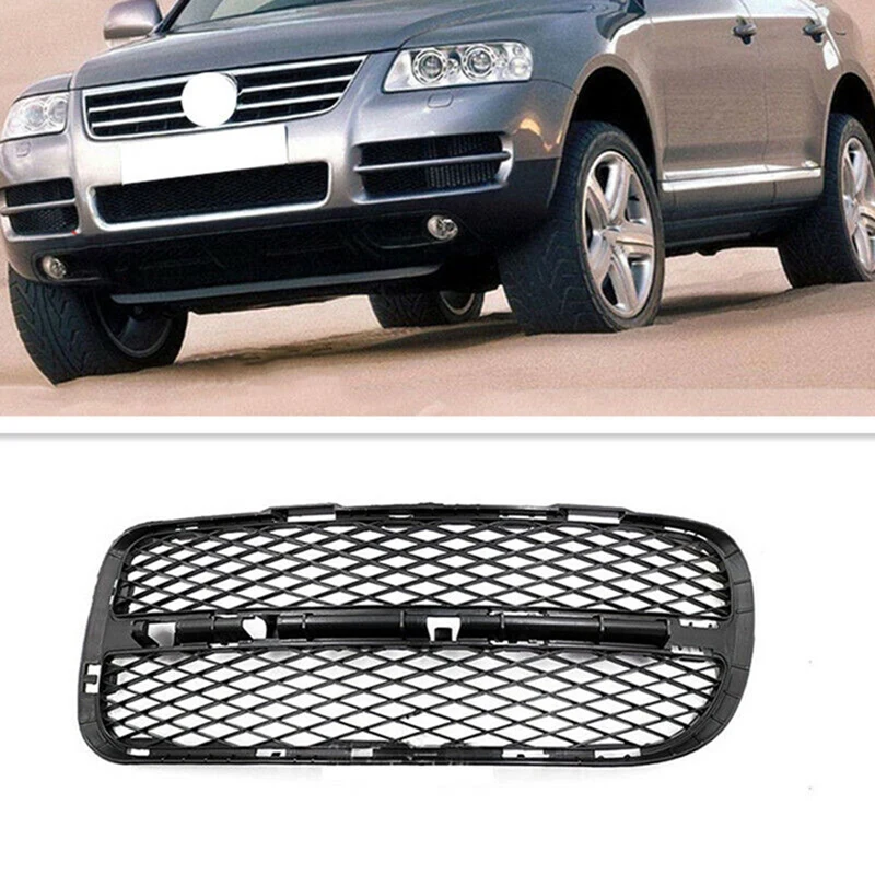 

Front Bumper Fog Light Cover Bumper Lower Grille For -VW Touareg 2003-2006