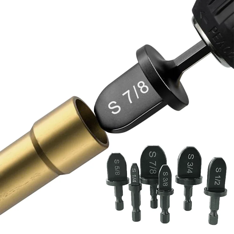 

Swaging Rotary Tool Set Hex Shank Imperial Tube Pipe 7/8 3/4 5/8 1/2 3/8 1/4 Expander Support for Air Conditioner Conditioning