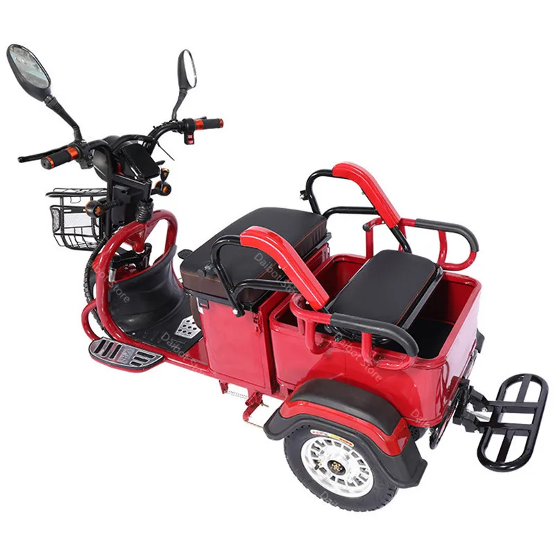 Взрослые электрические трициклы 3 колеса Электрический Грузовой Велосипед 48В 600