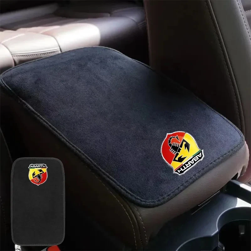 

Suede Leather Armrest Mat Arm Rest Protection Cushion Auto Armrests Storage Box Cover Pad For Abarth Universal protective pad