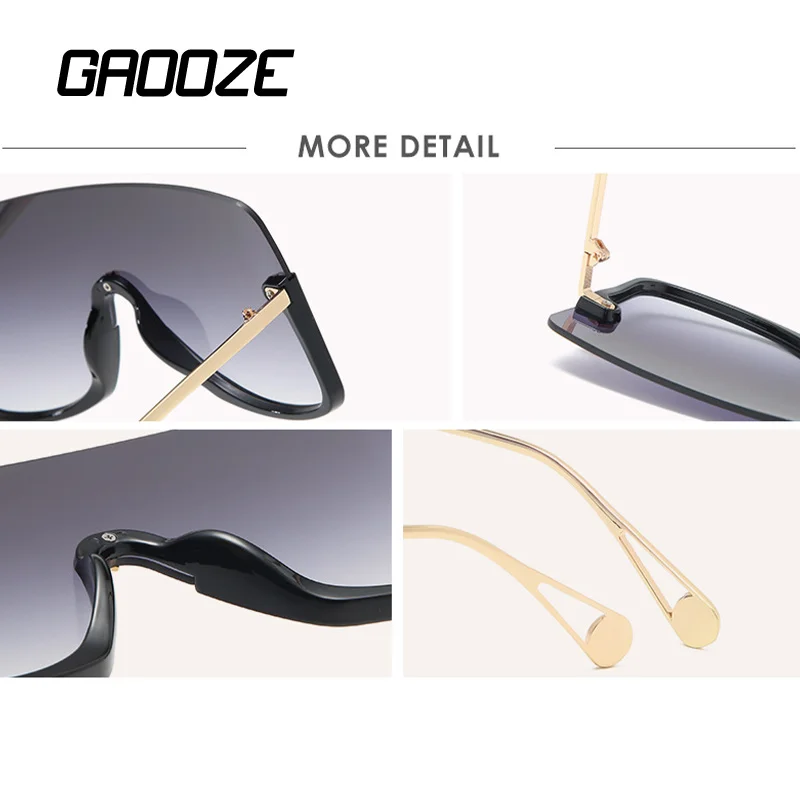 Женские винтажные солнцезащитные очки GAOOZE большого размера со звездами модные