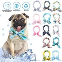 summer pet cooling ice scarf cool ice towel heatstroke dogs cats ice scarf collar adjustable cooling cat collar bib dog supplies