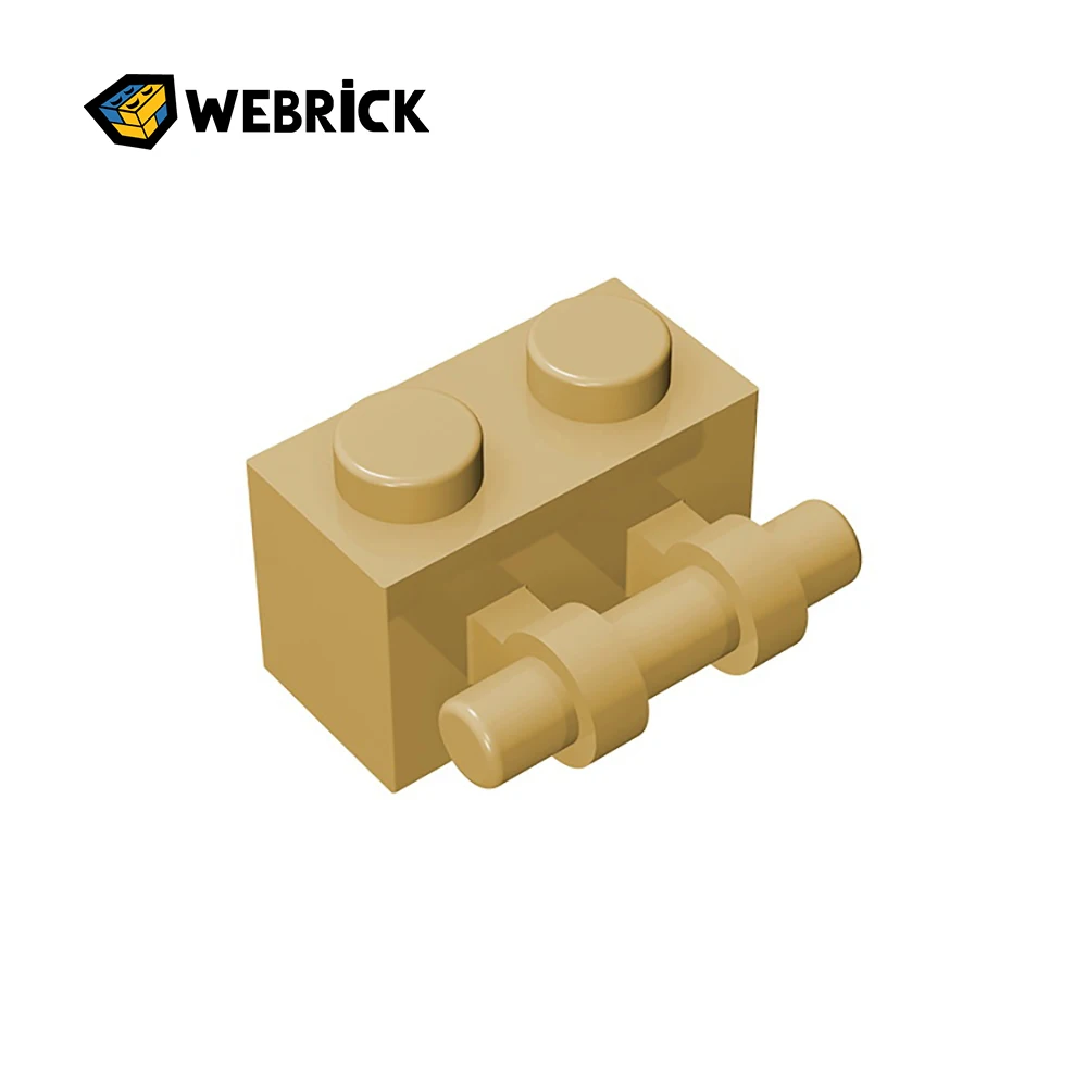 

webrick Small Building Blocks Parts 1 Pcs Brick 1X2 With Stick 30236 Compatible Parts Moc DIY Educational Classic Kids Gift Toys