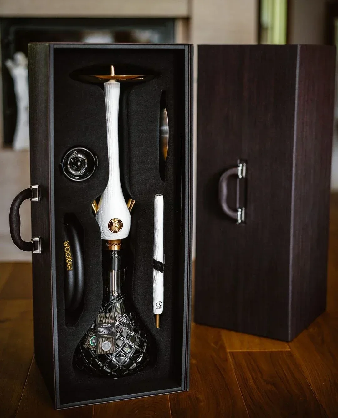 Для настраиваемого кальяна большого размера кожаная подарочная коробка