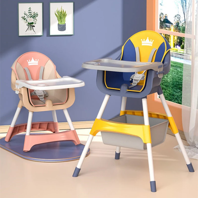 

Wholesale Baby Series High Quality 3 in 1 Dining High Chair Multi-functional Foldable Baby Feeding Highchair