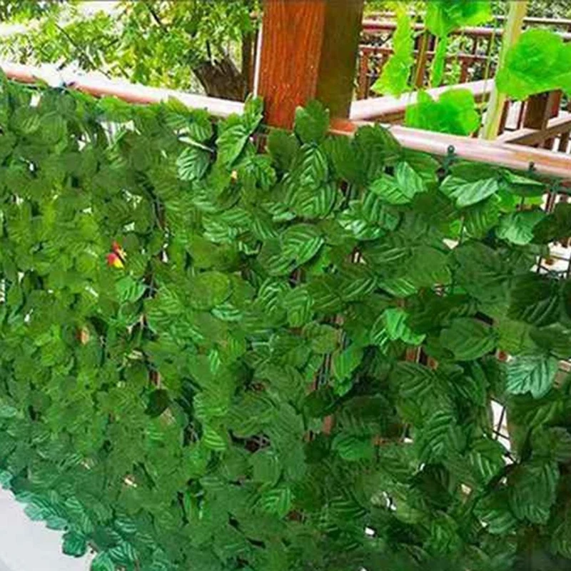 10 шт. искусственный забор для растений зеленый лист панели забора