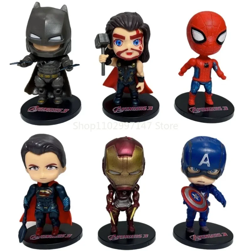 

The Avengers Action Figures Iron Man Spider Man Thor Captain America Collect Figures Doll Decoration Model Kids Christmas Gifts