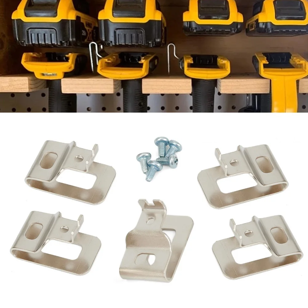 

Clip Belt Hook For DeWalt N268241 Driver N169778 N086039 DCD980 Silver 5 Pcs DeWalt 20V Max Li-Ion DCD980 DCD985