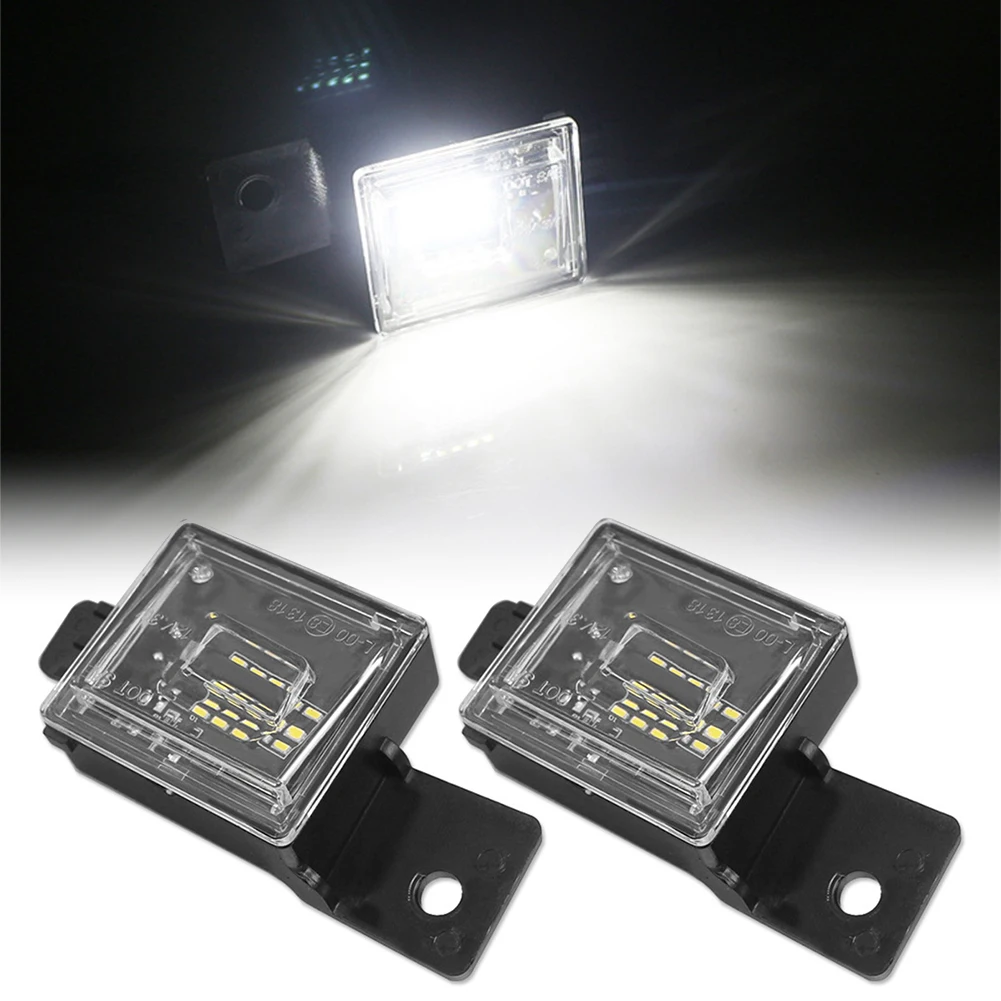 

Led Car License Plate Light For Chevrolet Silverado 1500 2014-2018 Rear Lights Number Plate Lamp Direct Replacement 3528 SMD