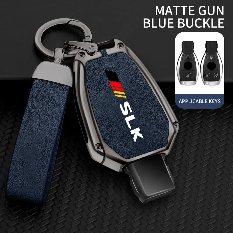 

Автомобильный чехол для ключей из цинкового сплава и ТПУ для Mercedes Benz SLK логотип автомобильный брелок для ключей металлический корпус для автомобильного интерьера аксессуары для украшения интерьера
