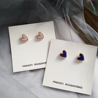 korea cute earrings women heart shape shiny zircon rose gold fashion gift stud earrings earrings ear clips party gifts