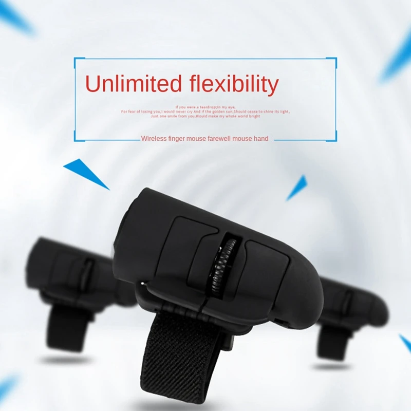 Беспроводная мини-мышь на палец 2 4 ГГц эргономичная ручная оптическая мышь для