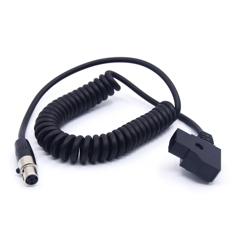 Переходник с D-Tap папа на 4 контакта Mini XLR мама витой кабель питания для камеры TVlogic