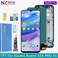 100 test display for xiaomi redmi 10x pro 5g m2004j7bc lcd touch screen digitizer assembly for redmi 10x pro 5g lcd display