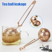 stainless steel snap tea infuser rose golden loose leaf tea ball strainer rose golden loose leaf tea ball strainer