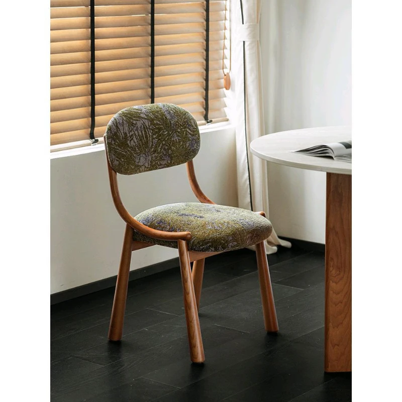 Новый обеденный стул из овечьего Шона/домашний в стиле ретро решетчатого дерева