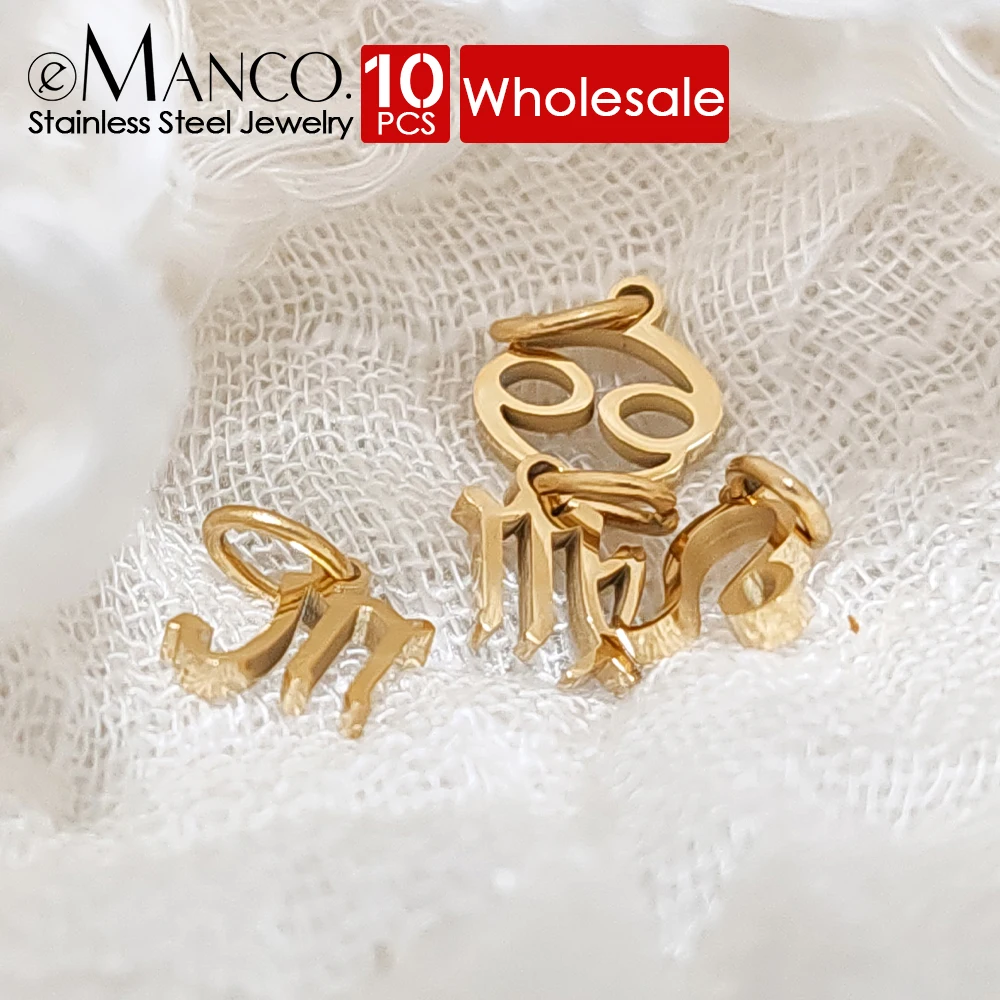 eManco 10 шт. 12 знаков зодиака кулон аксессуары из нержавеющей стали ожерелье
