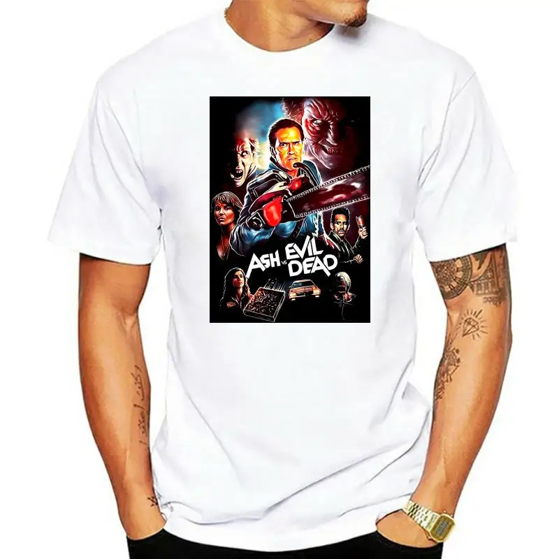 

Ash Vs Evil Dead Movie 100% Cotton Men'S T-Shirt E0500 Trendy Streetwear Tee Shirt
