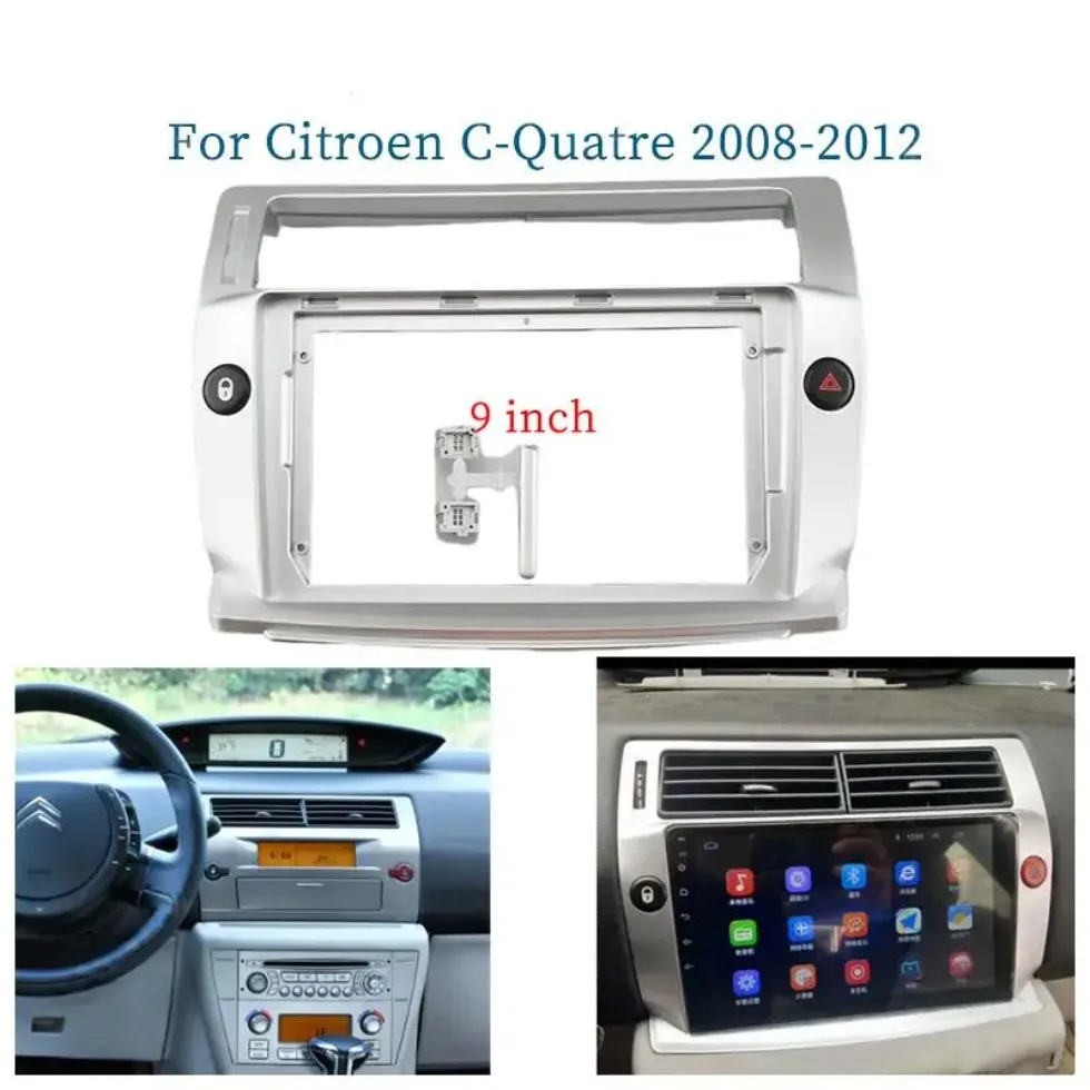 9-дюймовая Автомобильная рамка адаптер для Android яркая панель Kitr Citroen C4 C-Triumph
