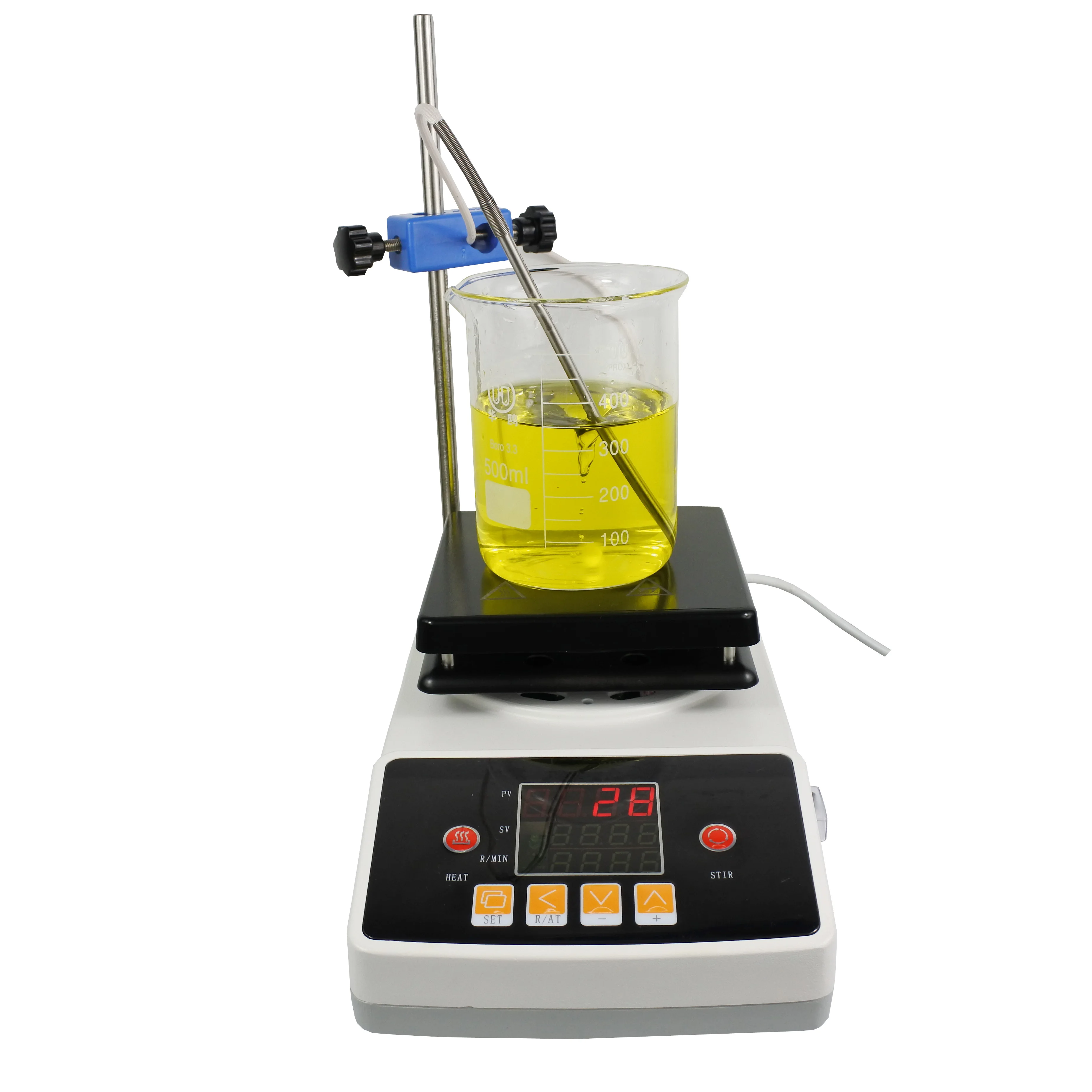 

2L Mini Thermostatic Square Ceramic Top magnetic stirrer with hot plate manual