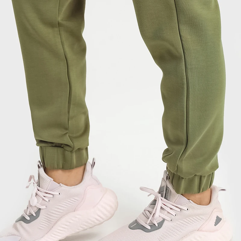 Solid Color Autumn Winter Women Sports Pants Thickened Soft Fitness Comprehensive Training Trousers Jogging Yoga Leggings Pocket