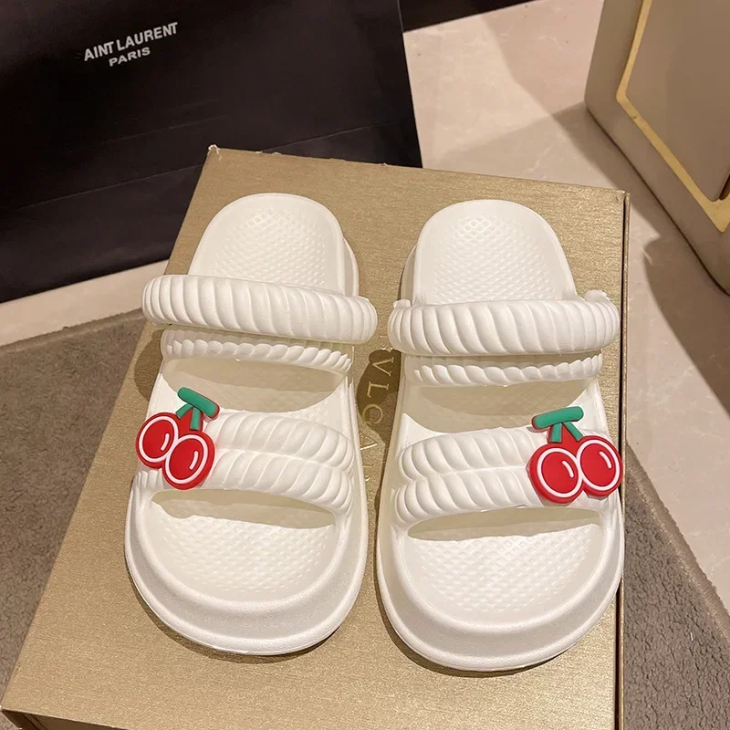 Сандалии женские для дома мягкая нескользящая подошва летние тапочки пляжные