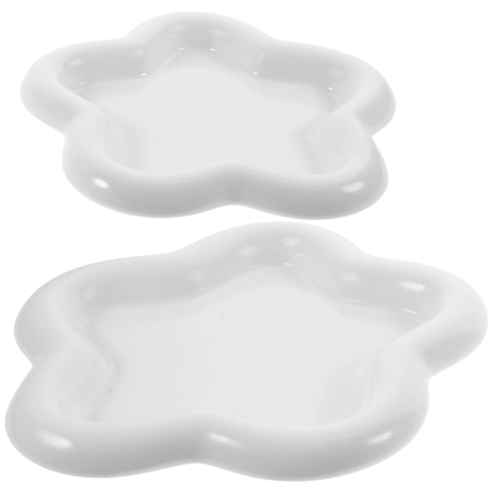 

Fruit Salad Dessert Plate Ceramic Jewelry Tray Snack Serving Dish Dinner Snacks