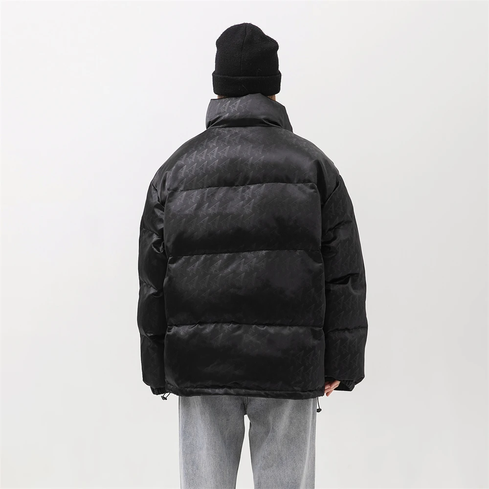 Women Clothes Full Letter Printing Cotton Jacket Women Man High Street Autumn Winter Warm Coats Windproof Fashion Cotton Jacket