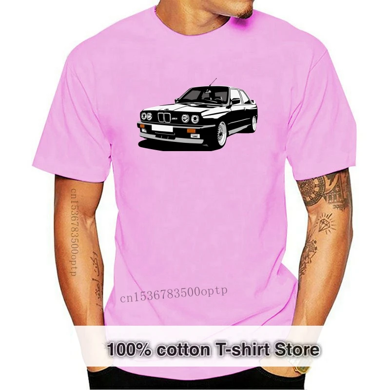 

2018 Summer New Brand 100% Cotton T Shirt Men Hip Hop Casual Fitness O Neck T-Shirt E30 M3 Retro Classic Car White Tees Shirt