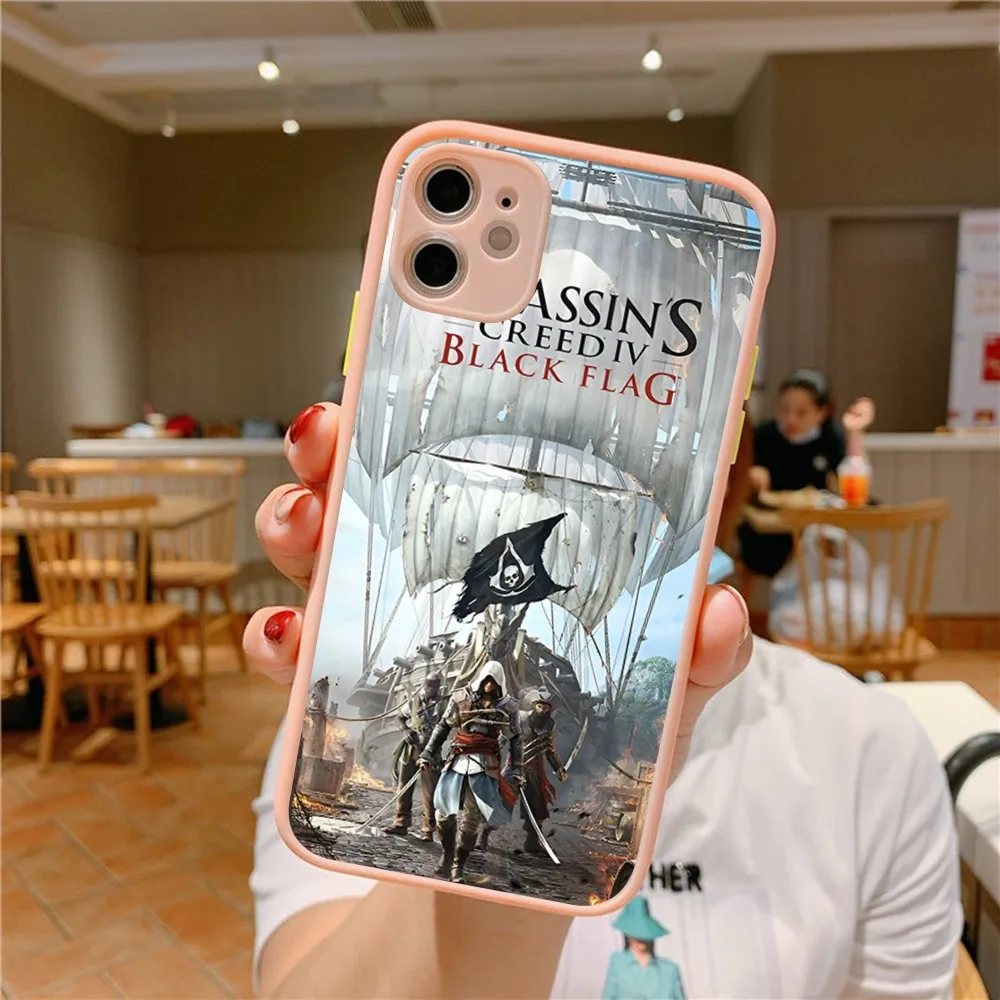 Чехол для телефона A-Assassins Game C-Creed iPhone 14 11 12 13 Mini Pro Max 8 7 Plus X XR XS MAX полупрозрачный