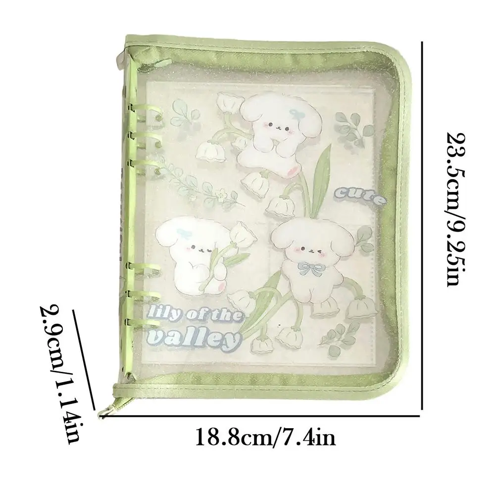 

Фотоальбом с 6 отверстиями, прозрачная папка для хранения формата А5, наклейка с рисунком животных, папка с 10 прозрачными внутренними страницами