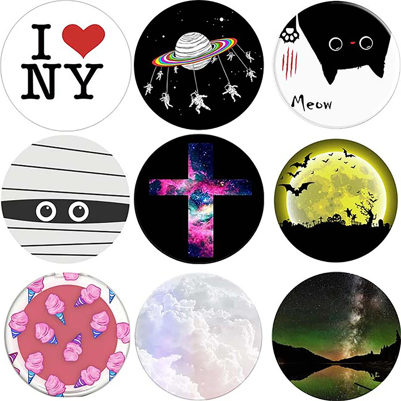 

Lovely colorful pictures Universal Phone Socket For iPhone13 Pro Expanding Phone Holder Stand Grip Soporte Movil Desktop Bracket