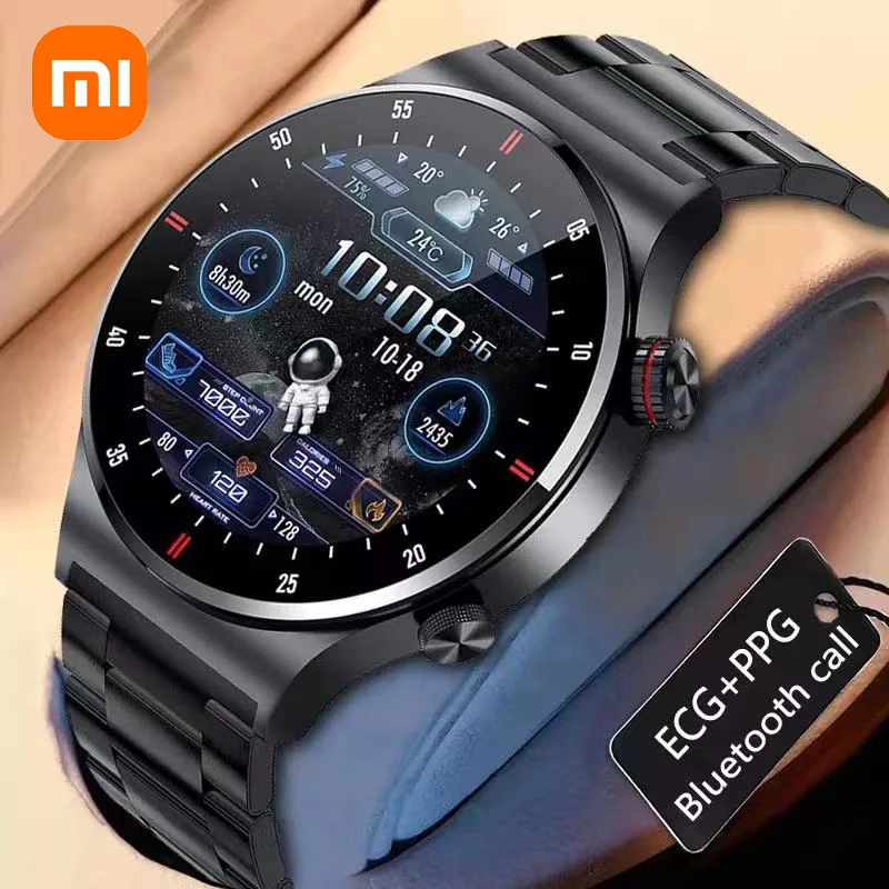 

XIAOMI New Bluetooth Call Smart Watch Men Sports Fitness Tracker Waterproof Multifunction Smartwatch Large HD Screen
