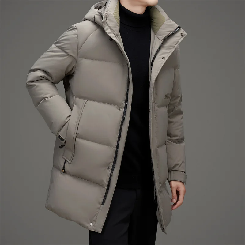 Роскошный мужской пуховик YEAE дизайнерская одежда мужская зимняя куртка