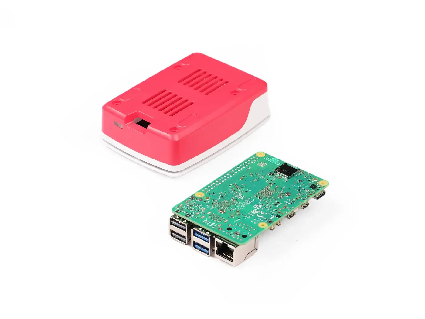 Фото Стартовый комплект SmCpRaspberry Pi 5 4GB 8GB 16GB с корпусом, вентилятором, SD-картой 128 ГБ, блоком питания, Micro HDMI и LAN-кабелем №3