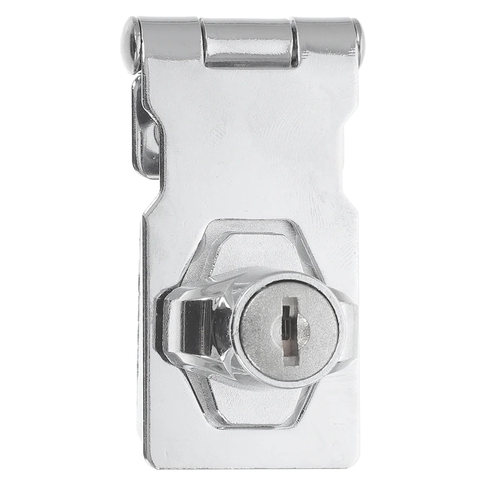 

Door Lock with Keys Catch Latch Safety Lock Keyed Locking Hasp for Small Doors