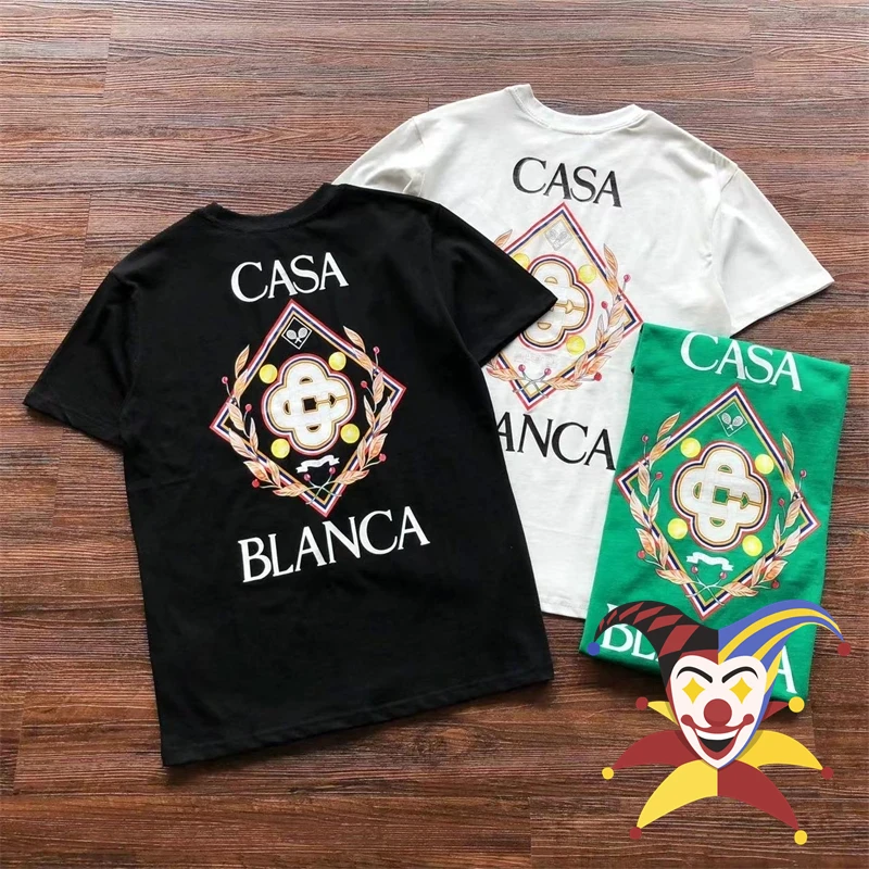 

Зеленая, черная, белая футболка «Касабланка», мужская и женская футболка, топ, футболка